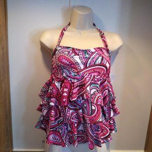 Island Escape Tiered Bandini Top Size 8